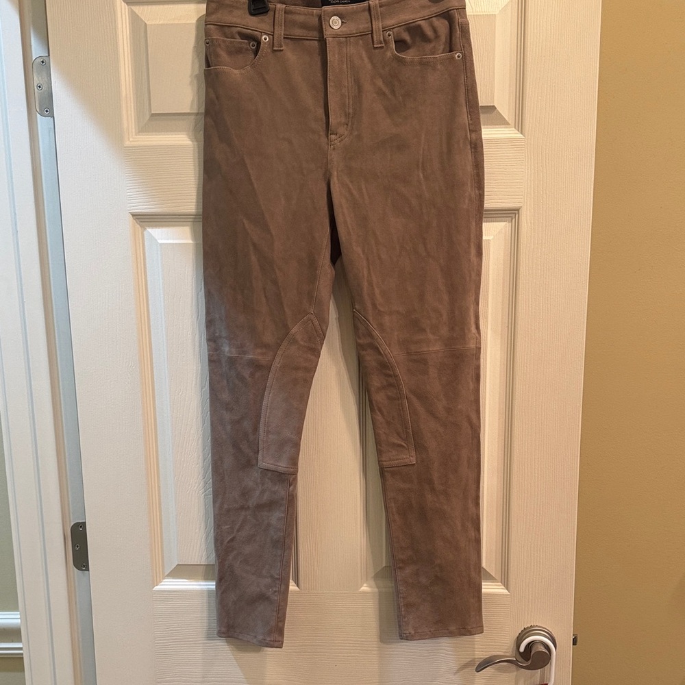 Ralph Lauren Women's Goat Suede Jodhpur  Jeans